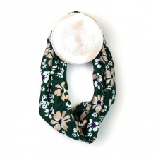 Green Floral Multiway Snood by Peace of Mind